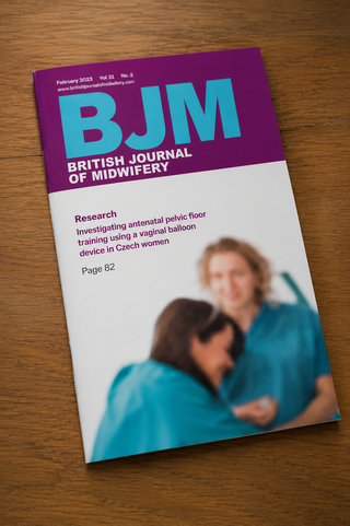 Obálka British Journal of Midwifery